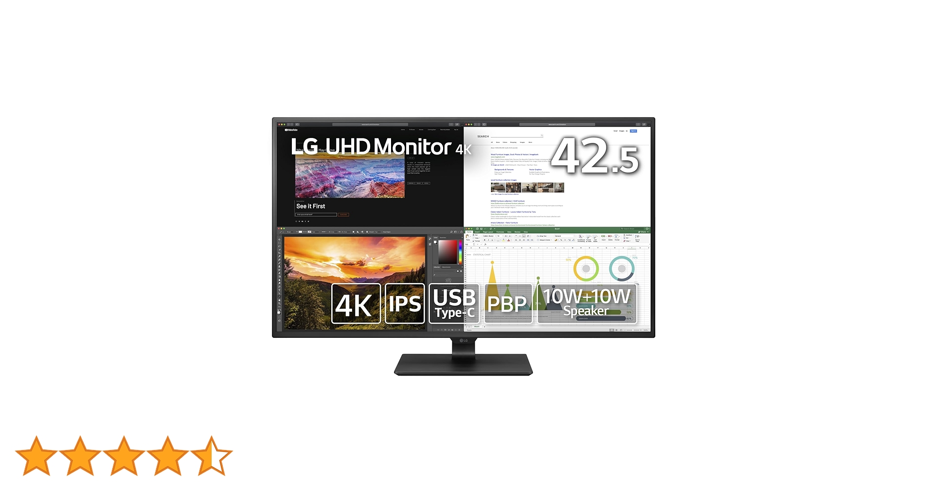Amazon.co.jp: LG Monitor Display 43UN700-B 42.5 inch / 4K